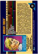Human Torch 1992 Marvel Superheroes Card #58