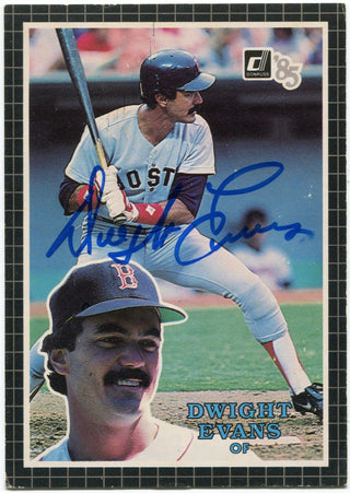 Dwight Evans 1985 Donruss Oversized AUTO Card #15