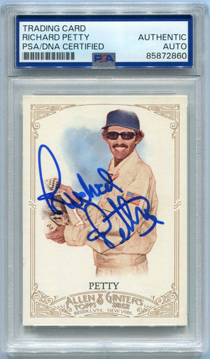 Richard Petty Autographed Trading Card PSA/DNA Certified