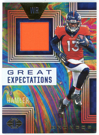 KJ Hamler 2020 Panini Illusions Great Expectations Patch Relic Card #GE24