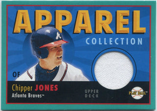 Chipper Jones 2004 Upper Deck Play Ball Apparel Collection Jersey Card #AC-CJ