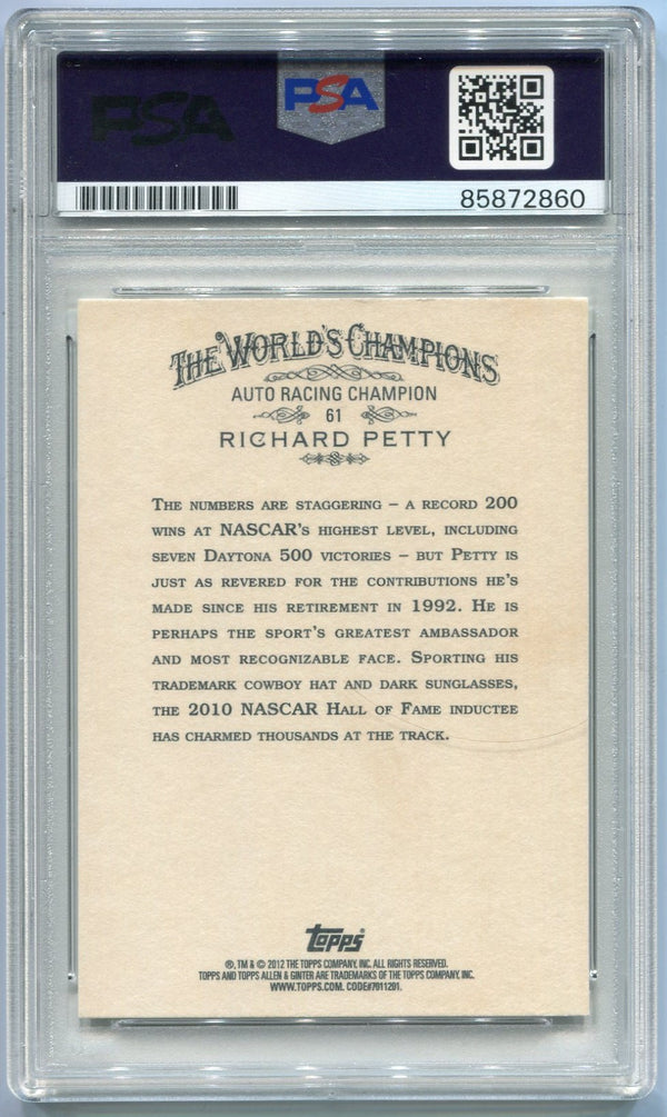 Richard Petty Autographed Trading Card PSA/DNA Certified