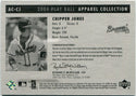Chipper Jones 2004 Upper Deck Play Ball Apparel Collection Jersey Card #AC-CJ