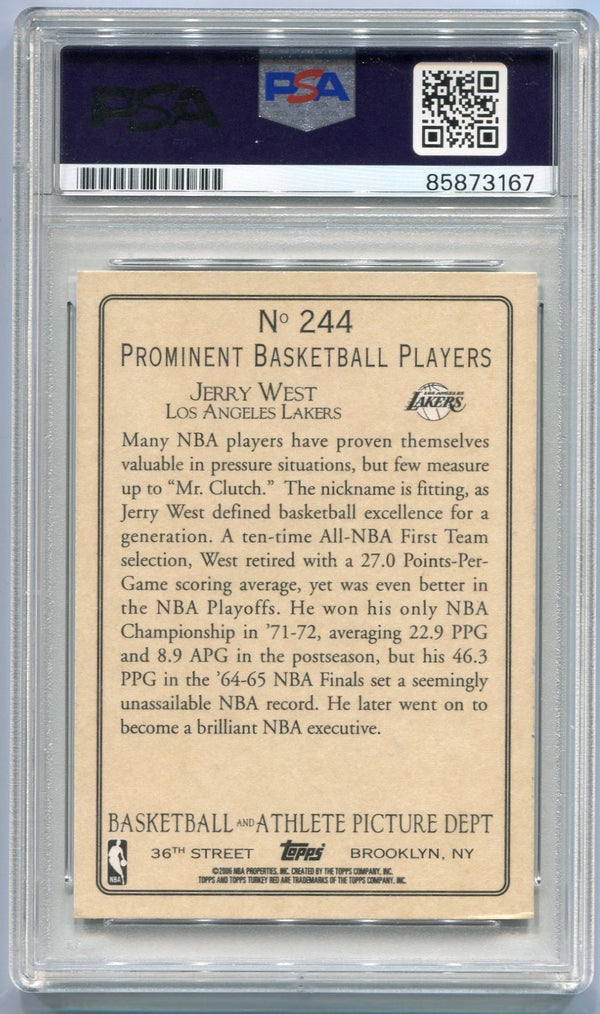 Jerry West Autographed Trading Card PSA/DNA Certified