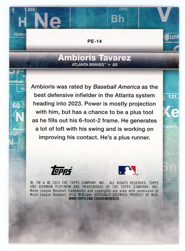 Ambioris Tavarez 2023 Topps Precious Element #PE-14