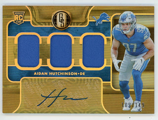 Aidan Hutchinson Autographed 2022 Panini Gold Standard Rookie Card #289