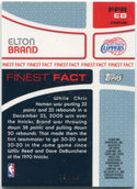 Elton Brand 2005-2006 Topps Finest Jersey XFractor Card #FFR EB 13/49
