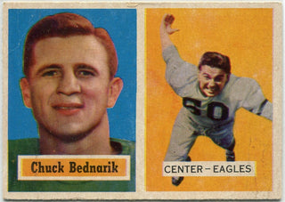 Chuck Bednarik 1957 Topps Card #49