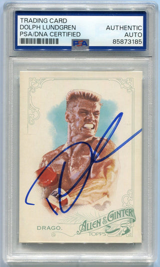 Dolph Lundgren Autographed Trading Card PSA/DNA Certified