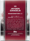 Jayden Daniels 2025 Topps Signature Class RC #194