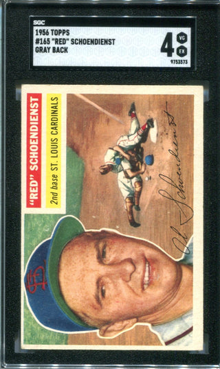 Red Schoendienst 1956 Topps #295 SGC 4 Card