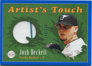 Josh Beckett 2004 Upper Deck Play Ball Artist's Touch Jersey Card #AT-JB 146/250