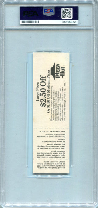 Don Mattingly 1985 Nashville Sounds vs. Indianapolis Signed Full Ticket PSA AUTH