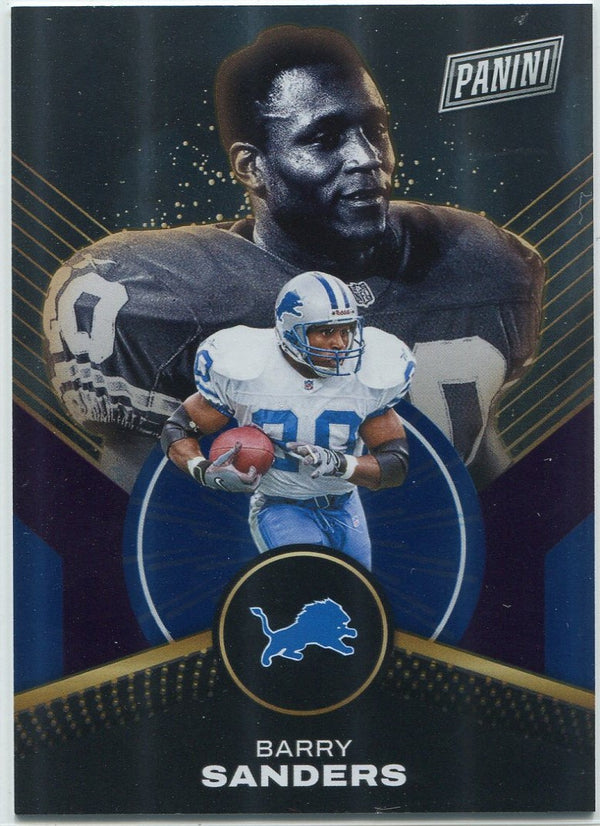 Barry Sanders 2024 Panini Player Of The Day Purple Parallel Card #68 14/25
