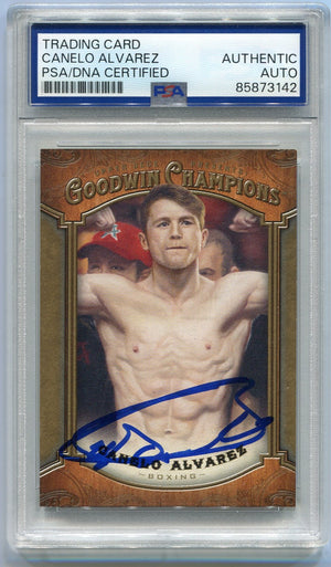 Canelo Alvarez Autographed Trading Card PSA/DNA Certified