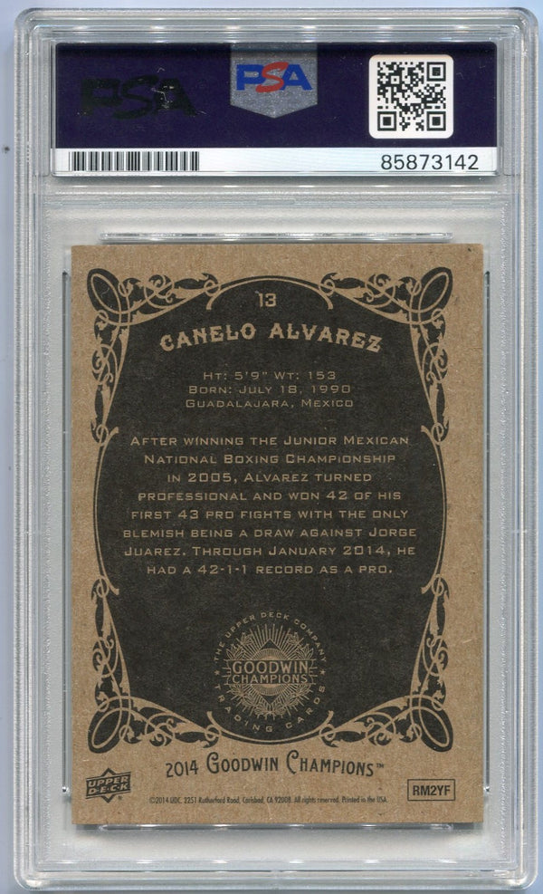 Canelo Alvarez Autographed Trading Card PSA/DNA Certified