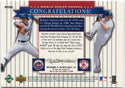 Jesse Orosco & Roger Clemens 2002 Upper Deck World Series Heroes Jersey Card #MU86