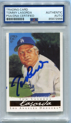 Tommy Lasorda Autographed Card PSA/DNA Certified