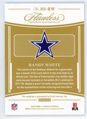 Randy White 2022 Panini Flawless Autographed #HI-RW