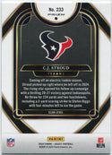 CJ Stroud 2024 Panini Select Club Level Orange & Black Shock Prizm Card #233