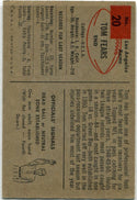 Tom Fears 1954 Topps Card #20