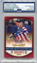 Tommy Lasorda Autographed Card PSA/DNA Certified