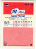 Sam Perkins 1986 Fleer Card #86