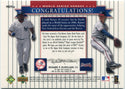 Tim Raines & Tom Glavine 2002 Upper Deck World Series Heroes Jersey Card #MU96a