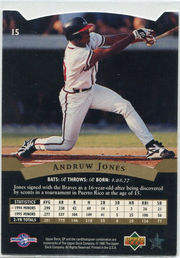 Andruw Jones 1995 Upper Deck SP Top Prospects Die-Cut RC #15