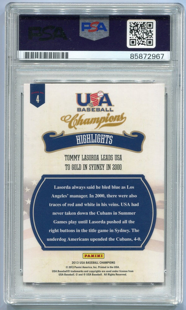 Tommy Lasorda Autographed Card PSA/DNA Certified
