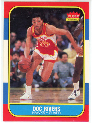 Doc Rivers 1986 Fleer Card #91