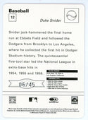 Duke Snider 2004 Donruss Card #12