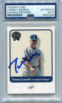 Tommy Lasorda Autographed Card PSA/DNA Certified