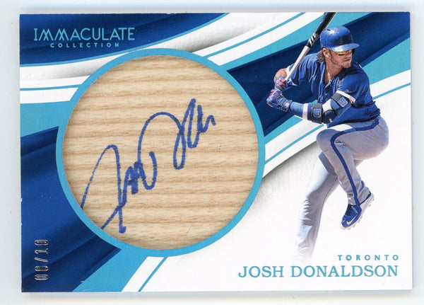 Josh Donaldson 2017 Panini Immaculate Collection Autographed #IB-JD Card 08/10