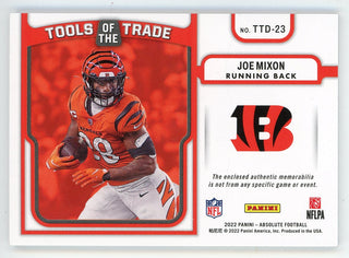 Joe Mixon 2022 Panini Absolute Tools of the Trade Patch/Football Relic #TTD-23