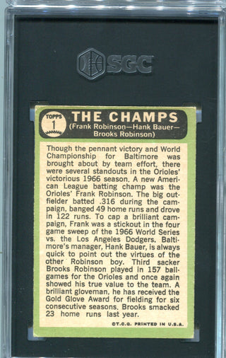 1967 Topps The Champs #1 SGC 4.5 Card