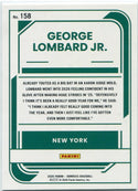 George Lombard Jr. 2026 Panini Donruss Rated Prospect Red & Blue Foil RC #158