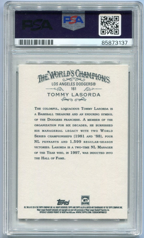 Tommy Lasorda Autographed Card PSA/DNA Certified