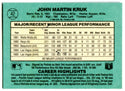 John Kruk 1986 Donruss #42 Autographed Card