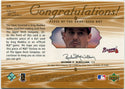 Greg Maddux 2000 Upper Deck SP Game Used Bat Card #GM