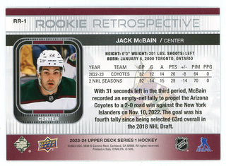 Jack McBain 2023-24 Upper Deck Rookie Retrospective #RR-1