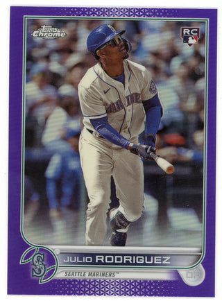 Julio Rodriguez 2022 Topps Chrome Purple Refractor Rookie Card #USC150