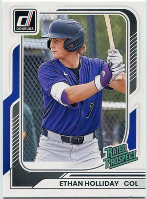 Ethan Holliday 2026 Panini Donruss Rated Prospect RC #159