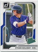 Ethan Holliday 2026 Panini Donruss Rated Prospect RC #159