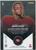 Jerry Rice 2024 Panini Player Of The Day Orange Parallel Card #51 150/199