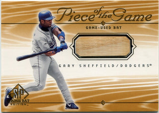 Gary Sheffield 2000 Upper Deck SP Game Used Bat Card #GS