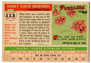 Harry Brecheen 1955 Topps #113 Card