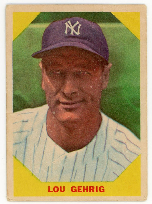 Lou Gehrig Fleer Baseball Greats #28 Card