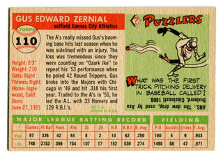 Gus Zernial 1955 Topps #110 Card