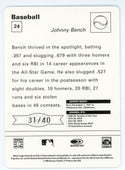 Johnny Bench 2004 Donruss Card #24